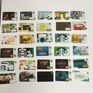 Starbucks Gift Card Set with Vibrant Designs